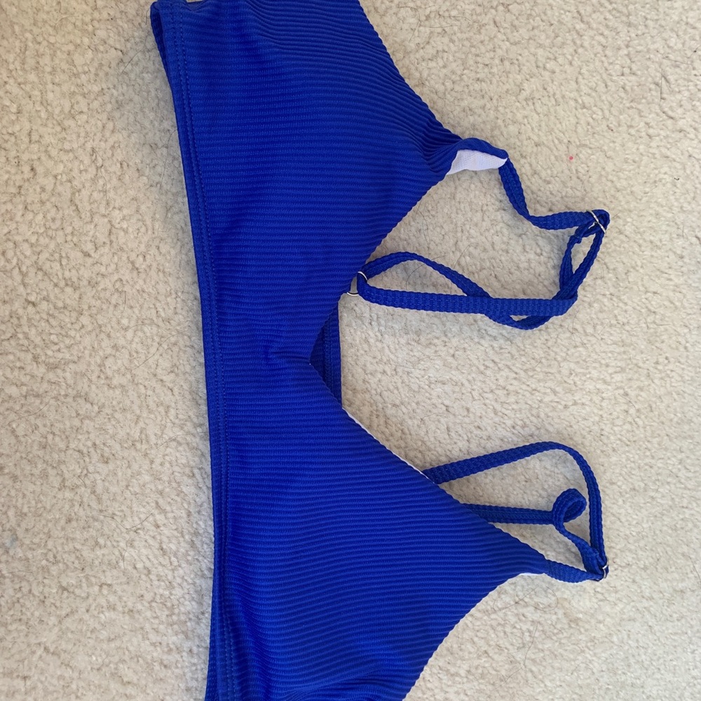 Blue medium swimsuit top
